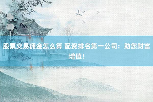 股票交易傭金怎么算 配資排名第一公司：助您財富增值！