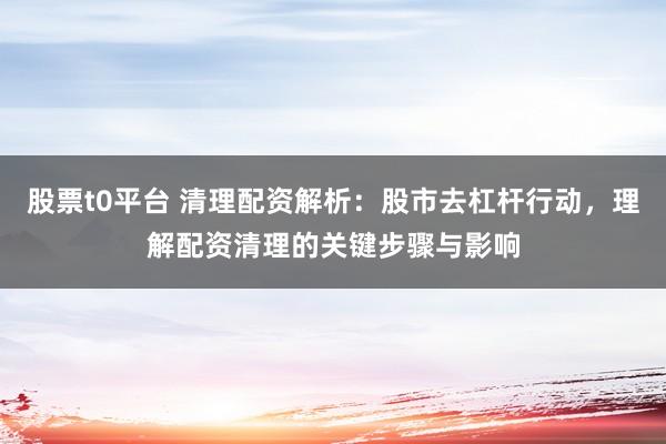 股票t0平臺(tái) 清理配資解析：股市去杠桿行動(dòng)，理解配資清理的關(guān)鍵步驟與影響