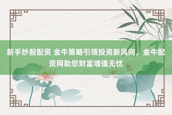 新手炒股配資 金牛策略引領投資新風向，金牛配資網助您財富增值無憂